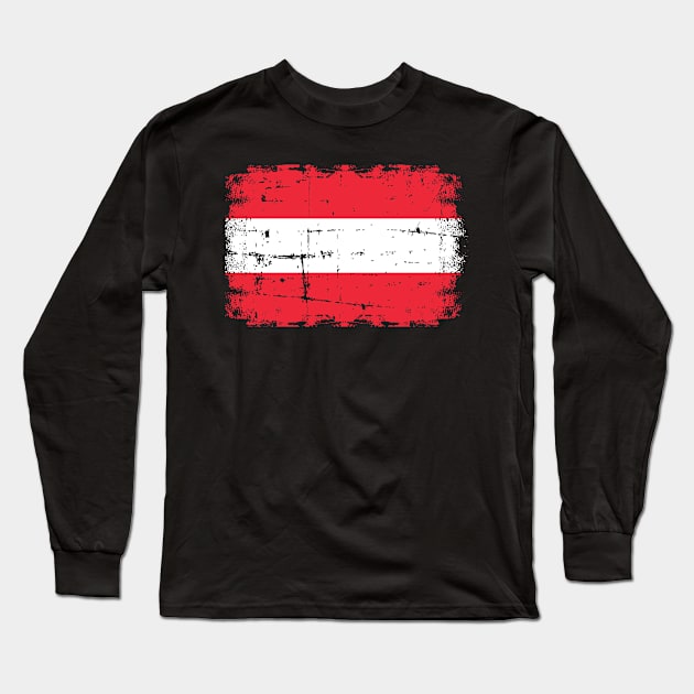 Austria flag Long Sleeve T-Shirt by Designzz